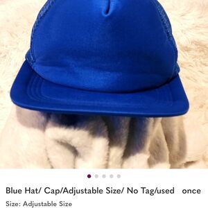 Blue Adjustable Kids Cap